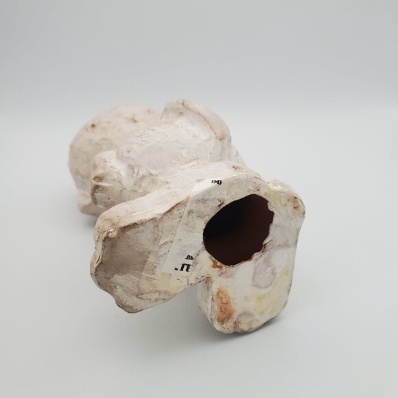 OH SOO ADORABLE! Cute Anthropomorphic Cat Figurine Textured Terracotta Big Feet - Picture 6 of 6